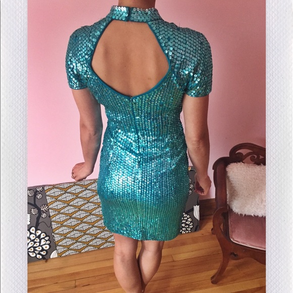 Vintage sequins party dress - Picture 3 of 3